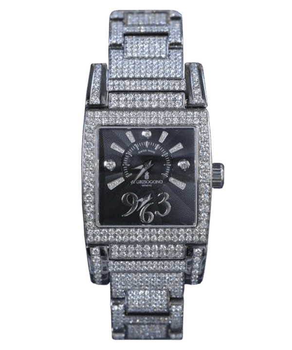 Jacob and Co diamond paved rectangular luxury watch at Dauri Club Georgia