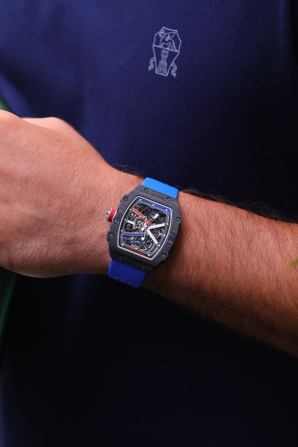 Two luxury watches of different sizes compared on the wrist at Dauri Club, Tbilisi
